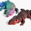 3D Animals 3D Prints Simulated Lizard Articulated Flexible for Home Office Decompression Decor Executive Desk Toys-Laser Green view 4
