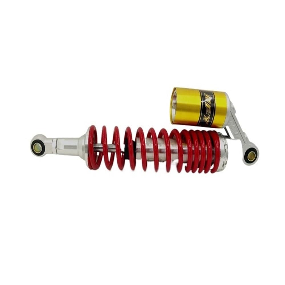 Suspension air Shock absorbers 2pcs Universal 8mm Spring 390mm Motorcycle Rear Shock Absorber for for for ATV Red + Silver