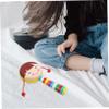 Gogogmee 2Pcs Portable Wooden Rattle Handheld Shaking Instruments for Hand Flexibility Natural Wood Material with Soothing Rattling Sounds Lightweight Educational for Early Random Color view 3