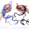 3D Animals Big 3D Printed Dragon Bone Dragon for Aquarium Doll Halloween Home Office Bookshelf Executive Desk Decoration-Red Gold||42cm view 2