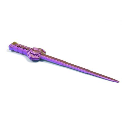 3D Toys 3-d Printed Sword Retractable for Relieves Stress Smooth and Delicate Home Office Executive Desk Decoration-Purple Gold Blue||M