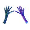 3D Toys 3D Printed Things Skeleton Hand Fully Articulated for Halloween Home Office Bookshelf Executive Desk Decoration-Blue Silver view 4