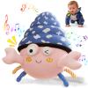 Lullulii Music Crawling Hermit Crab Baby Toy 6-12 Months,Montessori Toys for 1 Year Old+,Infant Stuffed Animal Toy with Tummy Time Toy & Floor Play,Dancing & Talking Soft Plush Toy for Boys and Girls view 1