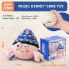 Lullulii Music Crawling Hermit Crab Baby Toy 6-12 Months,Montessori Toys for 1 Year Old+,Infant Stuffed Animal Toy with Tummy Time Toy & Floor Play,Dancing & Talking Soft Plush Toy for Boys and Girls view 2