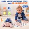 Lullulii Music Crawling Hermit Crab Baby Toy 6-12 Months,Montessori Toys for 1 Year Old+,Infant Stuffed Animal Toy with Tummy Time Toy & Floor Play,Dancing & Talking Soft Plush Toy for Boys and Girls view 3