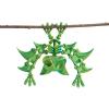 3D Toys 3 d Printed Animals Skeleton Bat Fully Articulated for Halloween Home Office Bookshelf Executive Desk Decoration -Silk Yellow Green||22cm view 1