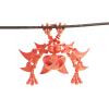 3D Animals Articulated Animals Skeleton Bat Fully Articulated for Halloween Home Office Bookshelf Executive Desk Decoration-Laser Red Gold||13cm view 1
