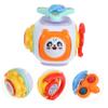 FELTECHELECTR Montessori Busy Cube Sensory with Plastic Busy Ball Structure for Hand-Eye Coordination and Fine Motor Skill Development Preschool Learning Activity Cube for Boys view 4