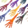 3D Toys 3D Printed Things Skeleton Hand Fully Articulated for Halloween Home Office Bookshelf Executive Desk Decoration-Crystal Fire Orange view 2