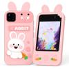 Kids Smart Phone Toy - Toddler Cell Phone 2.8" Touchscreen Dual Camera with 20 Puzzle Games, Safe No WiFi for Kids 3-6, Educational Play Phone, Durable for 5 Year Old Boys Girls (Pink) view 1