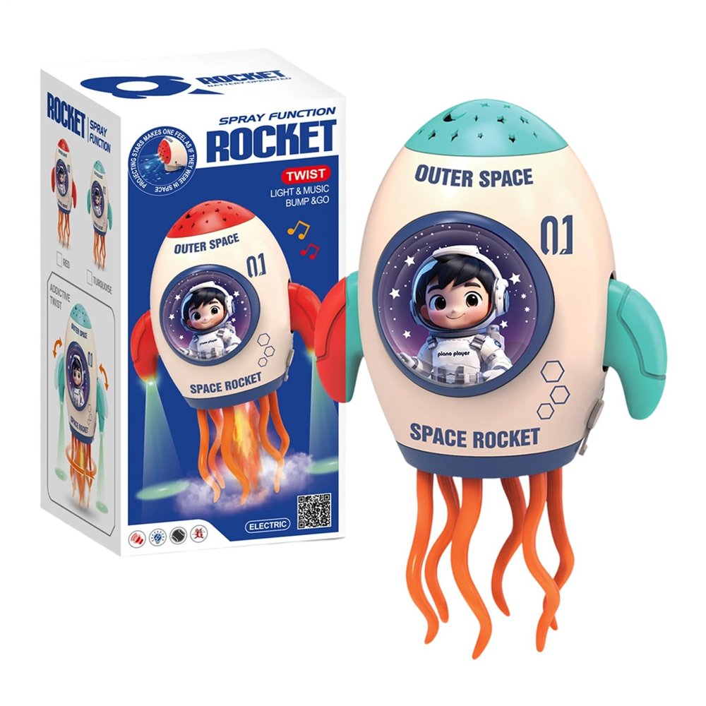Dancing Toy, with Lighted Projector and Music, 14.81121.2cm, Rechargeable Dancing Rocket Doll, Light Projector Toy, Motion and Sound Activated, for Childrens
