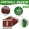 100-Pack Football Party Napkins, 2 Designs, 6.5 Inchs Disposable Paper Napkins, Football Birthday, Tailgate Party Decorations & Supplies view 3