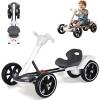 Electric Go Kart Drift Kart with Length-Adjustable Seat, 6v Outdoor Riding Toy, Equipped with Anti-Slip Tires, LED Lights, and Music, Ideal for Kids Aged 3-8 Years view 1