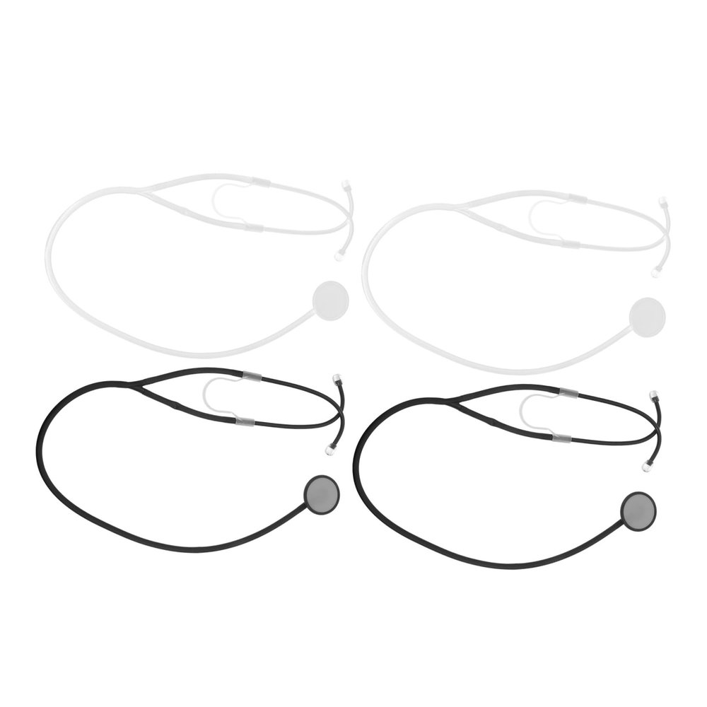 HAKIDZEL 4pcs Stethoscope Plastic Realistic Role Play Props for Halloween Nurse Cosplay Educational Medical Student Training and Creative Play Random Color