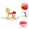 WHAMVOX Wooden Horse Shaped Rocking Chair for Educational with Safe Swing Angle Gift for Birthday Christmas and Shower view 3