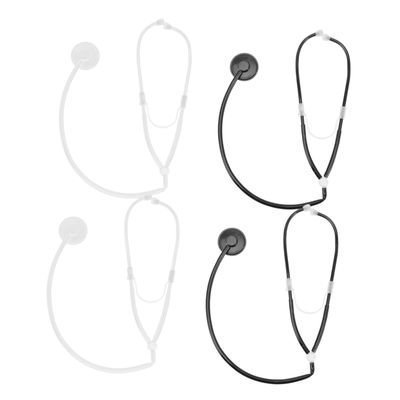 Gogogmee 4pcs Stethoscope Plastic Medical Role Play Props for Adults Halloween Decor Educational Doctor Game Accessories Random Color