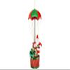 Cosy Home Parachute Santa LED Parachute, Red/Green, 25 x 20 x 60 cm, 2 AA Batteries view 1