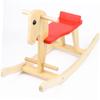 COOLHIYA Wooden Rocking Horse Chair for Animal Shaped with Handrails Safe Little Rocking Chair for Boys and Educational Household Hobbyhorse view 3
