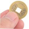 Gogogmee Divination Tube with Polished Copper Coins Wear-Resistant Feng Shui Game Prop for Buddhist Fortune Telling Chinese-Style Bucket Tool for Interactive Spiritual Play view 4