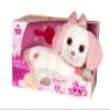 Gipsy Toys  Interactive Plush Dog  Puppy Bella  30 cm  Pink and White  Sold in Gift Box view 1