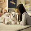 Gipsy Toys  Interactive Plush Dog  Puppy Bella  30 cm  Pink and White  Sold in Gift Box view 4
