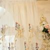 HooHero White Liner Sheer Curtains Window Treatments Gorgeous Bright Embroidery European Style Rod Pocket Top Style for Living Room Bedroom Balcony view 1