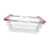 HAKIDZEL Mini Iron Shopping Basket for Handles Small Grocery Organizer Bin for Fruits Veggies Snacks Lightweight Basket for Pretend Play and Storage view 1