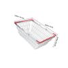 HAKIDZEL Mini Iron Shopping Basket for Handles Small Grocery Organizer Bin for Fruits Veggies Snacks Lightweight Basket for Pretend Play and Storage view 2