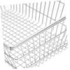 HAKIDZEL Mini Iron Shopping Basket for Handles Small Grocery Organizer Bin for Fruits Veggies Snacks Lightweight Basket for Pretend Play and Storage view 3