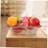 HAKIDZEL Mini Iron Shopping Basket for Handles Small Grocery Organizer Bin for Fruits Veggies Snacks Lightweight Basket for Pretend Play and Storage view 4