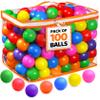 100 Ball Pit Balls for Toddlers with Storage Bag - 7 Bright Colors, Crush Proof, Great Play Toys for Tents, Pools, and Party view 1