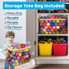 400 Ball Pit Balls for Toddlers with Storage Bag - 7 Bright Colors, Crush Proof, Great Play Toys for Tents, Pools, and Party view 3