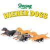 Archie McPhee Racing Wiener Dogs  Set of 4 Mini Soft Vinyl Dachshund Toys, Collectible Racing Dogs, 3.375 Inch view 2