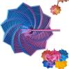 3D Printed Expanded Sensory Fidget Star - 3D Expanded Sensory Fidget Star with Handle, Colorful Whirling Spiral Design, for Relieving Stress, Irritability and Relaxation (Shadow, M-19rings) view 1