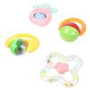 HAKIDZEL 4pcs Rattles Early Development for Newborns Compact Safe Smooth Edges Stimulate Music Interest and Intelligence Growth view 1