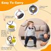 2025 Upgraded Portable Potty Training, Travel Potty for Toddler, portable toilet for kids Foldable, Apply to Seat Emergency Toilet for Camping, Outdoor,Car,3 rolls of garbage bags (Transparent-Gray) view 4