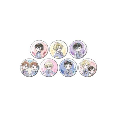 Sakuran High School Host Club 01 Uniform Version, Hologram Can Badge 2.6 inches (65 mm) Complete Set, Box of 7