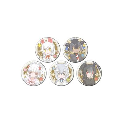 Kemono Friends 3 06 Tin Badge Complete Set, Box of 5