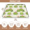 FUGIDOG Green Frogs Baby Play Mats for Floor 50x50 inch Waterproof Anti-Slip Playpen Mat Soft Nursery Area for Infant Kids and Toddler Crawling view 3