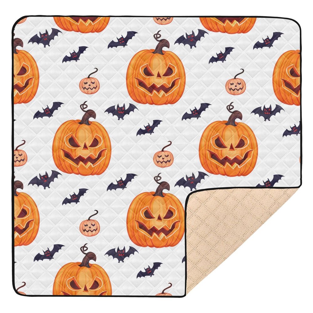 FUGIDOG Bats Baby Play Mats for Floor 50x50 inch Waterproof Anti-Slip Playpen Mat Soft Nursery Area for Infant Kids and Toddler Crawling