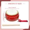 CoudarTitie Wooden Hand Drum Set Percussion Toy with Adjustable Strap Bongos Chinese Waist Drum Musical Instrument for Early Education view 4
