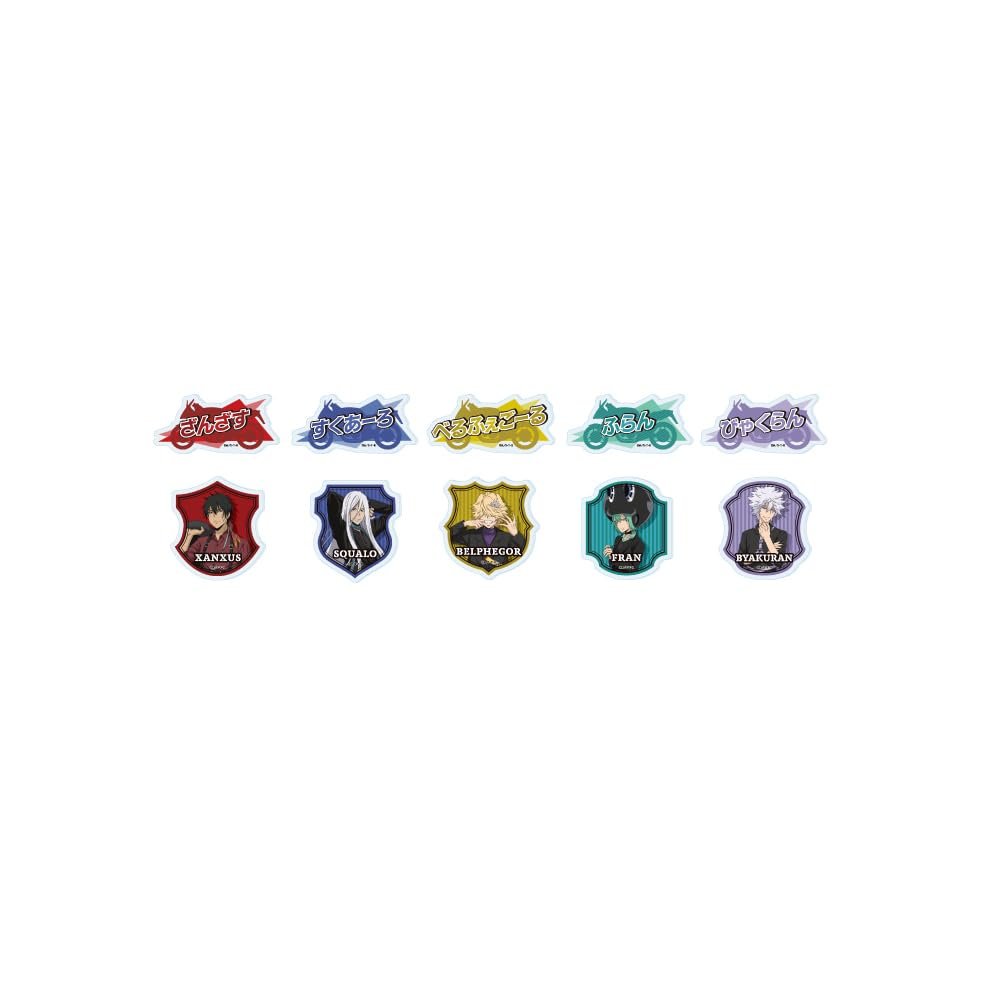 Home Teacher Hitman Reborn! 02 Acrylic Plate Badge Complete Set, Box of 10