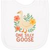 inktastic 1 Silly Goose Cute Newborn Bib White 470b9 view 1