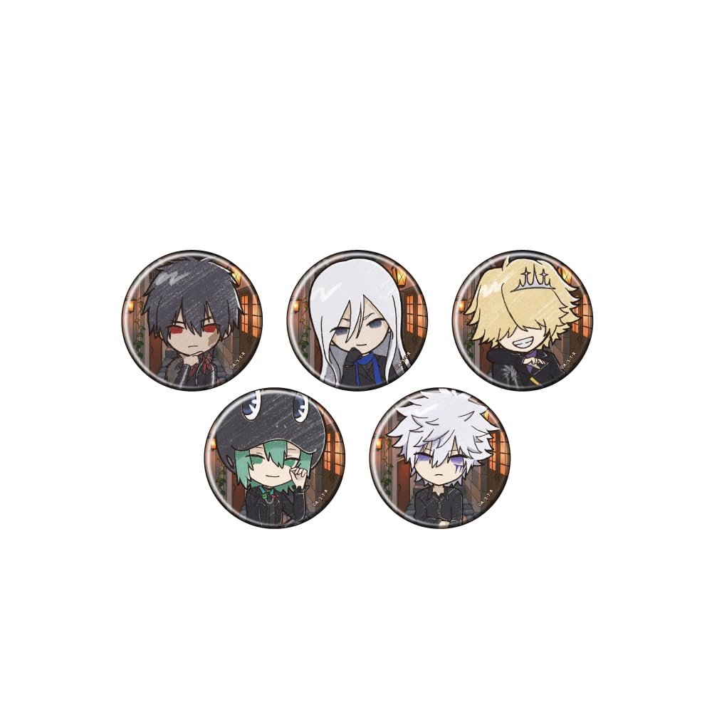 Home Teacher Hitman Reborn! 67 (Graph Art Illustration) Can Badge Complete Set, Box of 5