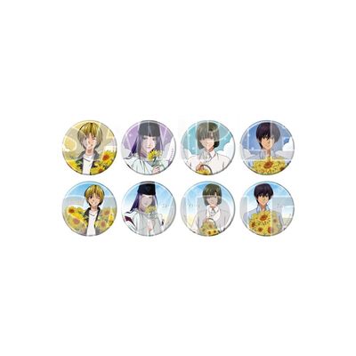 Hikaru's Go 42 Sunflower Version (Illustration) Can Badge Complete Set of 8 Pieces Box