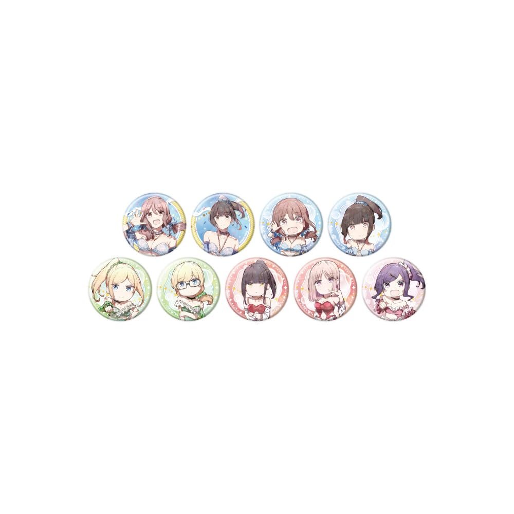 Haruka Receive 01 Illustration Hologram Can Badge 2.2 inches (57 mm) Complete Set of 9 Pieces Box