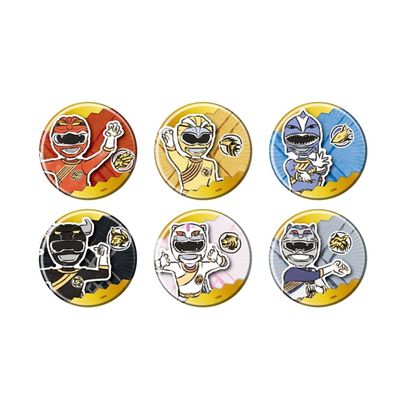 Haijou Sentai Gaolinger 01 Graph Art Illustration, Can Badge Complete Set, Box of 6