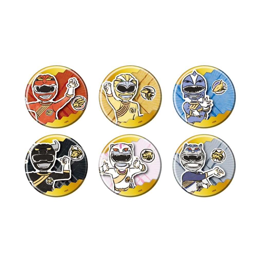 Haijou Sentai Gaolinger 01 Graph Art Illustration, Can Badge Complete Set, Box of 6