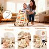 Wooden Baby Walker with Wheels, Baby Push Walker Adjustable Speed for Boys and Girls,Montessori Activity Center Walking Toys for 1 Year Old Learning to Walk,First Birthday Gift view 2