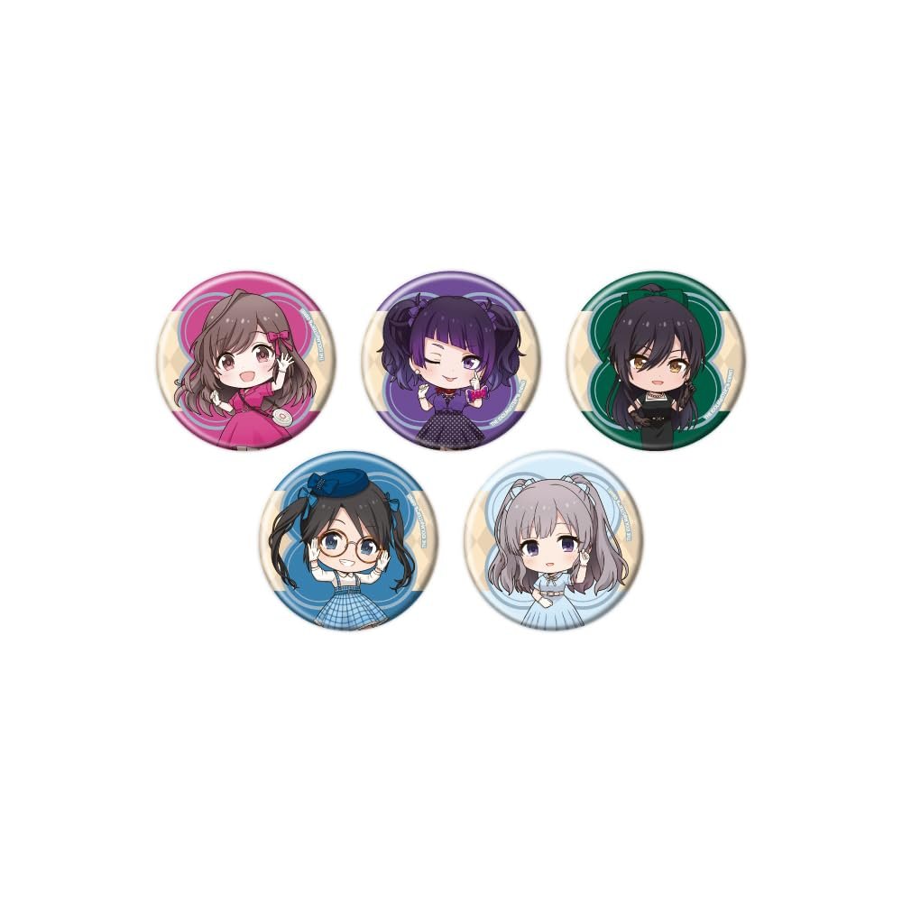 Idolmaster Series x Seibuen Yuenchi Retro Festival 06 Idolmaster Shiny Colors Tin Badge Complete Set of 5 Box